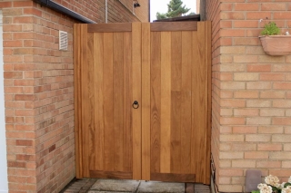 Solid Iroko Hardwood Gate