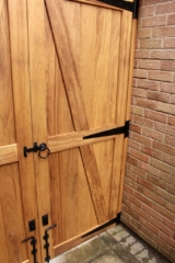 Solid Iroko Hardwood Gate