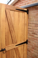 Solid Iroko Hardwood Gate