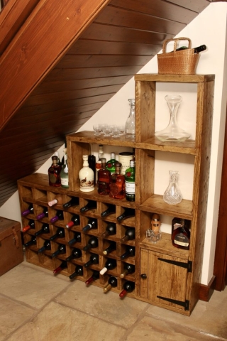 Scaffold Board Wine Rack Wine rack, scaffold board