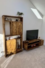 Reclaimed Scaffold Board and TV Unit