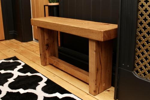 Solid Oak Hallway Bench