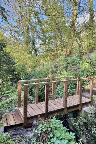 Wooden Bridge over Rainford Brook