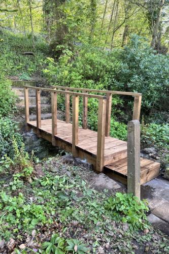 Wooden Bridge over Rainford Brook